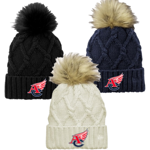 Ladies New Era Pom Beanie