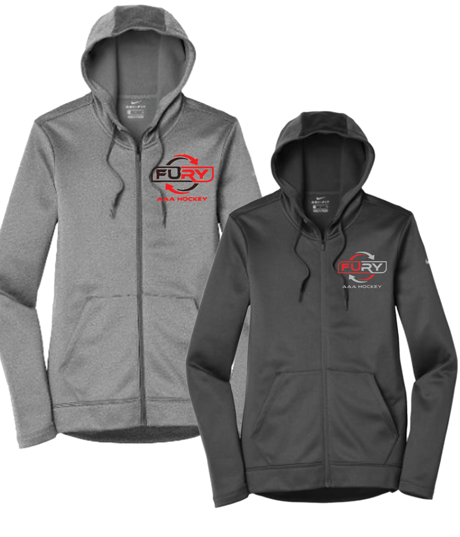 Nike Womens Therma-FIT Full Zip Fleece Hoodie