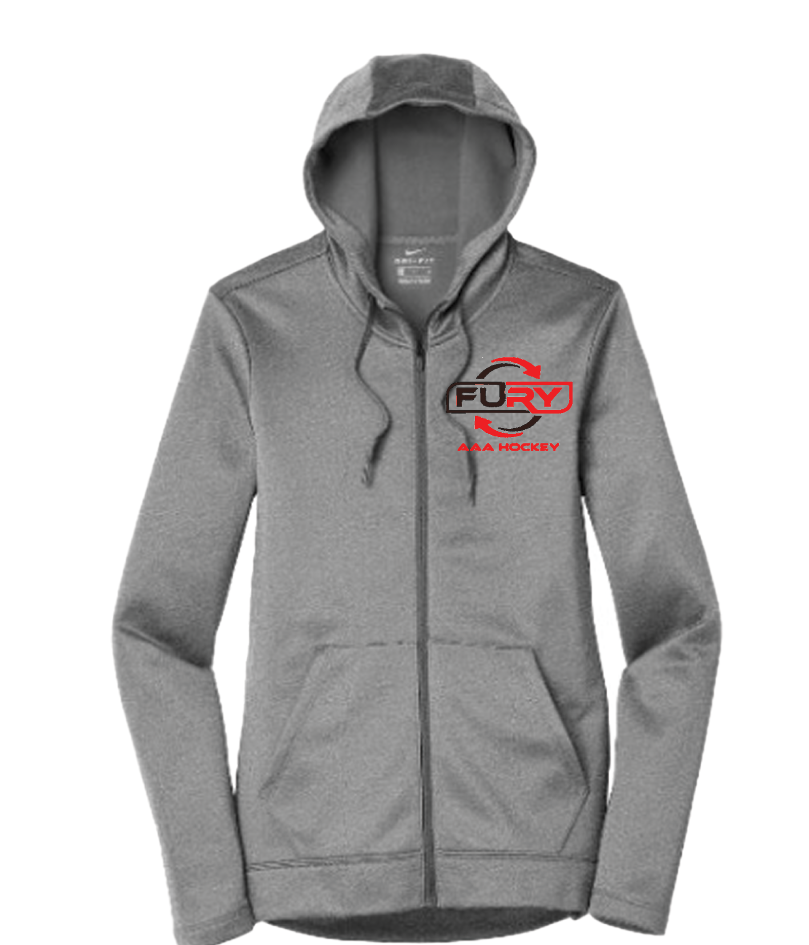 Nike Womens Therma-FIT Full Zip Fleece Hoodie - Image 3