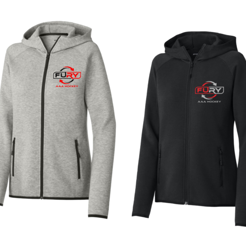 Womens Cotton Poly Full Zip Jacket